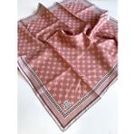 Levidor Tivil İpek Eşarp 4159-6 Pembe Karışık Desen