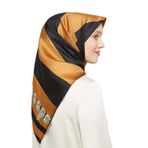 levidor Twill Saf Ipek Eşarp, Tek Ebat, Twill Saf Ipek Eşarp, Camel, Kadın