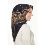 levidor Twill Saf İpek Eşarp, Tek Ebat, V14137, Siyah, Kadın