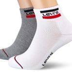 Levis 144NDL Mid Cut SPRTWR Logo 2P Çok Renkli Erkek Çorap
