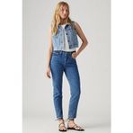 Levis 501 Pamuklu Straight Fit Yüksek Bel Düz Paça Jeans Bayan Kot Pantolon A7739-0029 Açik Mavi
