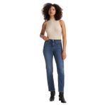 Levi's 724 High Rise Straight Jeans, Kadın Kot Pantolon, Dark Indigo (0007), 26W / 30L