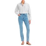 Levi's 724 High Rise Straight Jeans, Kadın Kot Pantolon, Med Indigo (0233), 27W / 30L