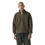 Levi's Boxy Çeyrek Fermuarlı Sweatshirt Erkek Sweatshirt, Kahverengi, M