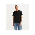 Levi's Erkek Bisiklet Yaka Düz Siyah Cepli Relaxed The Pocket Tişört - 001TT0001