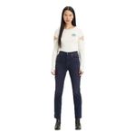 Levi's Kadın 724 High Rise Straight Jean Jean Pantolon, Dark Indigo - Worn In, 25W / 30L