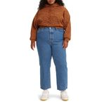 Levi's kadın PL göğüs kafesi düz ANK caz pop kot pantolon, 24
