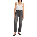 Levi's Ribcage Straight Jeans, Kadın Kot Pantolon, Black (0132), 24W / 27L