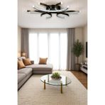 Levora Bronz Renk Modern Tasarım - Oturma Odası - Salon - Mutfak - Yatak Odası Beyaz LED Avize