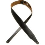 Levy's Leathers DM17-XL-BLK Hakiki Deri XL Gitar Askısı, Siyah