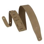 Levy's Leathers Süet Destekli 2 1/2 inç Süet Gitar Askısı - 96,5 cm ila 129,5 cm arasında ayarlanabilir; Kum (MS26-SND)