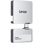 Lexar 1 TB Professional Go Taşınabilir SSD, Hub ile, Apple 4K 60fps ProRes Destekler, 1050MB/s'ye kadar, USB 3.2 Gen 2, Sağlam, IP65, Ultracompact, iPhone 15/16 ile uyumlu, Harici SSD