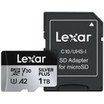 Lexar 1 TB Silver Plus 205 MB 4K V30 Uhsi Micro SD Hafıza Kartı Lmssipl001T