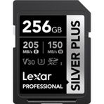 Lexar 256 GB Silver Plus SD UHSI V30 U3 205MB/S Hafıza Kartı