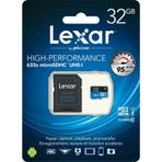 Lexar 32GB UHS-I 633x MicroSDHC Hafıza Kartı + Adaptör