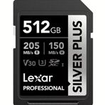Lexar 512Gb 205 Mb/S Silver Plus Serisi Sd Hafıza Kartı