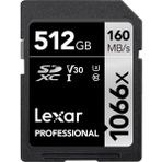 Lexar 512GB SD 1066X 160MB/s Okuma 120MB/s Yazma Profesyonel Hafıza Kartı LSD1066512G-BNNNG