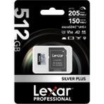 Lexar 512GB Yüksek Performanslı Silver Plus Microsdxc Uhs-I Up To 205MB/S Okuma 150MB/S Yazma Hafıza Kartı - Beyaz