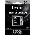 Lexar 64 GB 3500x CFast 2.0 Vpg-130 4K 525MB/s Hafıza Kartı