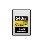 Lexar 640GB Profesyonel GOLD CFexpress 4.0 Tip A Hafıza Kartı