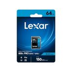 Lexar 64GB 800X Pro 150MB/S Sdxc Hafıza Kartı
