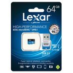 Lexar 64GB C10 633X MicroSDHC Hafıza Kartı