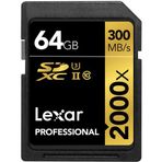 Lexar 64GB Profesyonel 2000x UHS-II SDXC Hafıza Kartı