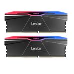 Lexar ARES Gen2 RGB DDR5 RAM 32GB Kit (2x16GB) 6000MHz CL28, 288-Pin UDIMM Masaüstü Bellek, DRAM PC Oyun Bilgisayarı Belleği Intel XMP3.0 destekler, SK hynix tarafından desteklenir/CL28-36-36-68/1.4V
