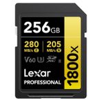 Lexar Gold Serisi Profesyonel 1800x 256GB UHS-II U3 SDXC Hafıza Kartı