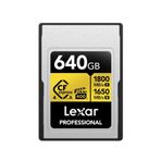 Lexar LCAGOLD640G-RNENG 640GB CF-Express 4.0 Professional Type A Card Gold Series 1800MB/s Okuma 1650MB/s Yazma Kart Bellek
