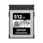 Lexar LCXEXSL512G-RNENG 512 GB CF-EXP Professional Type-B Silver Serie 1750 MB/S 130 Kart Bellek