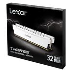 Lexar LD4BU016G-R3600G 32GB Thor DT Gaming DDR4 UDIMM 2x16GB 3600 XMP Memory with White Heatsink Dual Pack RAM