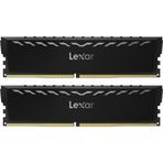 Lexar LD4U08G36C18LG-RGD 16GB Thor DDR4 3600 UDIMM 2x8GB Kit 3600 XMP Memory Siyah Soğutuculu Dual Pack RAM