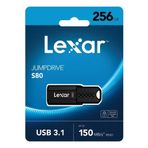 Lexar LJDS080256G-BNBNG 256 GB Jumpdrive S80 USB 3.1 Drive Up to 150 MB/S Read and 60 MB/S Write USB Flash Bellek