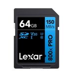Lexar LSD0800P064G-BNNNG 64 GB SDXC 150 MB/S Read C10 V30 U3 Bellek Kartı
