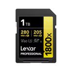 Lexar LSD1800001T-BNNNG 1 TB SD Professional 1800X SDXC UHS-II Card 280 MB/S Okuma 210 MB/S Yazma C10 V60 U3 Kart Bellek