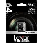 Lexar LSDSIPL064G Professional Silver Plus UHS-I U3 V30 64 GB Hafıza Kartı