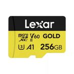 Lexar Mikro Sd Kart 256 Gb, Microsdxc Uhs-Iı Bellek Kartı, V60, U3, A1, C10 Microsd Kart, 280 Mb/S'ye Kadar Okuma Hızı, Drone/Aksiyon Kamerası/Uhs-Iı Oyun Cihazı İçin