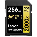 Lexar Professional 2000X Sd Kart 256 Gb, Okuyucusuz Sdxc Uhs-Iı Hafıza Kartı, 300 Mb/S'ye Kadar Okuma, Dslr İçin Class 10, U3, V90 Sd Hafıza Kartı, Sinema Kalites Video Kameralar (Lsd2000256g-Bnnng)