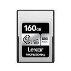 Lexar Professional SILVER Serisi CFexpress Tip A Kart 160 GB, 800 MB/s'ye kadar Okuma CFe Kartı, VPG200, 8K Video CF Kartı, Sony Alpha/Sony FX Kameralarla Uyumlu Hafıza Kartı (LCAEXSL160G-RNENG)