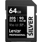 Lexar Profesyonel Silver Sd Kart 64 Gb, 205 Mb/s'ye Kadar Okuma, 90 Mb/s Yazma, Sdxc Uhs-I Hafıza Ka