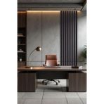 Lexi Iskandinav Duvar Çıtası (5 Adet) (8 Renk 10 Ölçü) Boyanabilir Çocuk Odası Dekorasyonu Duvar Paneli - 8 x 100 Cm - Siyah