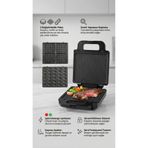 Lexical LSM-2534 3'Ü 1 Arada IZGARA, TOST, WAFFLE ve KURABİYE MAKİNESİ Yapışmaz Plakalı 1400 W
