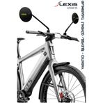 LEXİS Atom 95 Bisiklet/Elektrikli Scooter /Gidon üstü Aynası Ultra Optik Görüntü Geniş Bombeli Açı /E-Bike/Atv/Motosiklet Aynası