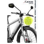 LEXİS Clip 103 Bisiklet/Elektrikli Scooter /Gidon üstü Aynası Ultra Optik Görüntü Geniş Bombeli Açı /E-Bike/Atv/Motosiklet Aynası