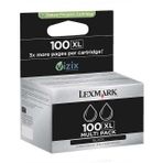 Lexmark 100XL-14N0848 Yüksek Kapasiteli 2'li Siyah Orijinal Kartuş