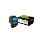 Lexmark 80C8HC0 (808HC) Mavi Cyan Orjinal Toner Yüksek Kapasite CX410 / CX510