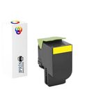 Lexmark 80C8SY0 CX410E Uyumlu 2000 Sayfa Sarı Muadil Toner