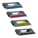 LEXMARK C746-C746A1 - MUADİL TONER TAKIM 4 RENK CMYK CYAN-MAGENTA-YELLOW-BLACK