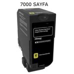Lexmark CS725-CX725-74C50Y0-CS720 Sarı Muadil Toner